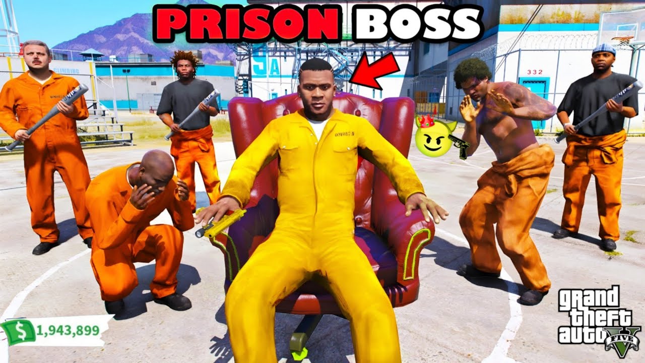 Franklin Become the Dangerous Prison Boss in Gta 5 | Shinchan and Chop