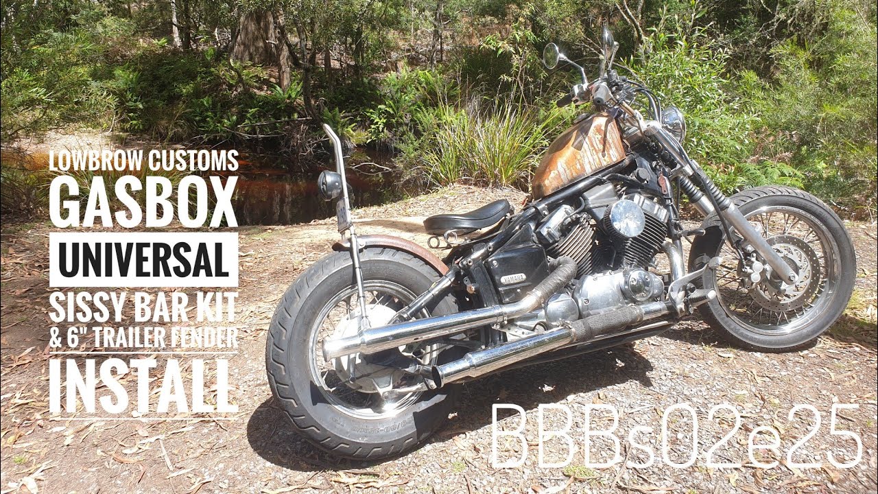 BBBs02e25 | Lowbrow Customs, Gasbox Universal Sissybar Kit & 6