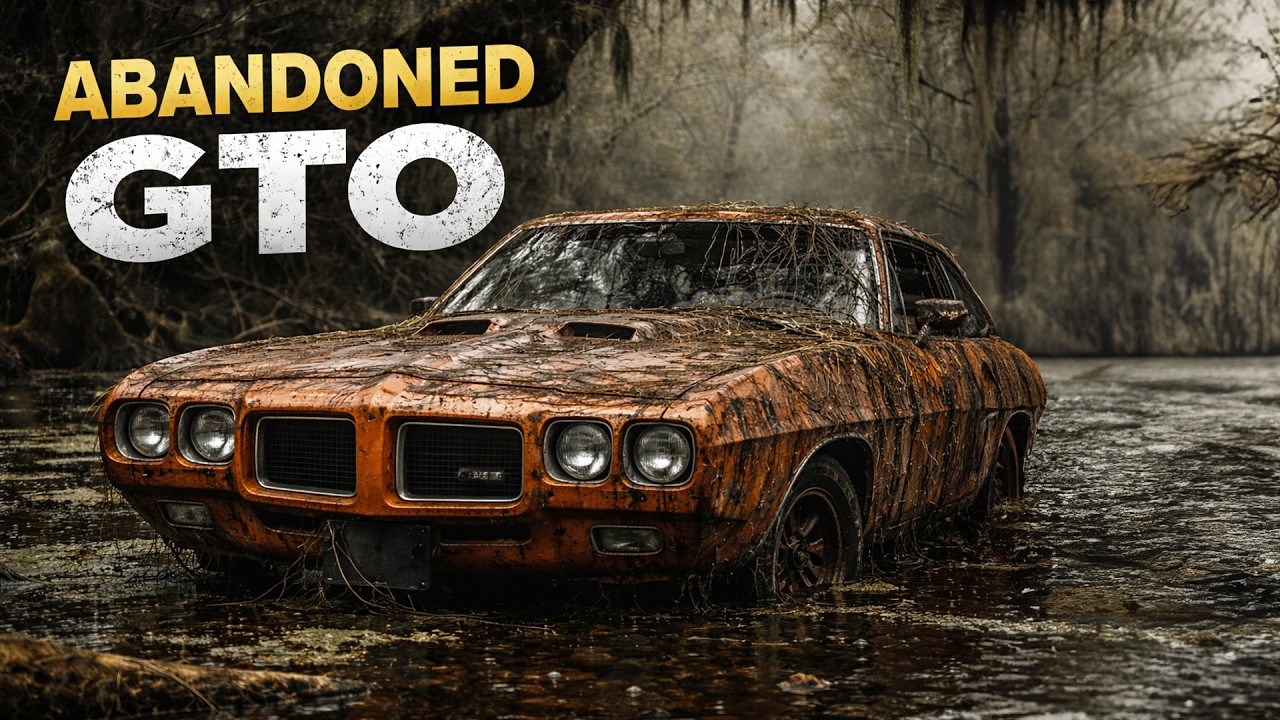 Abandoned 1970 Pontiac GTO Found in Swamp After 40 Years… Will It Run?!