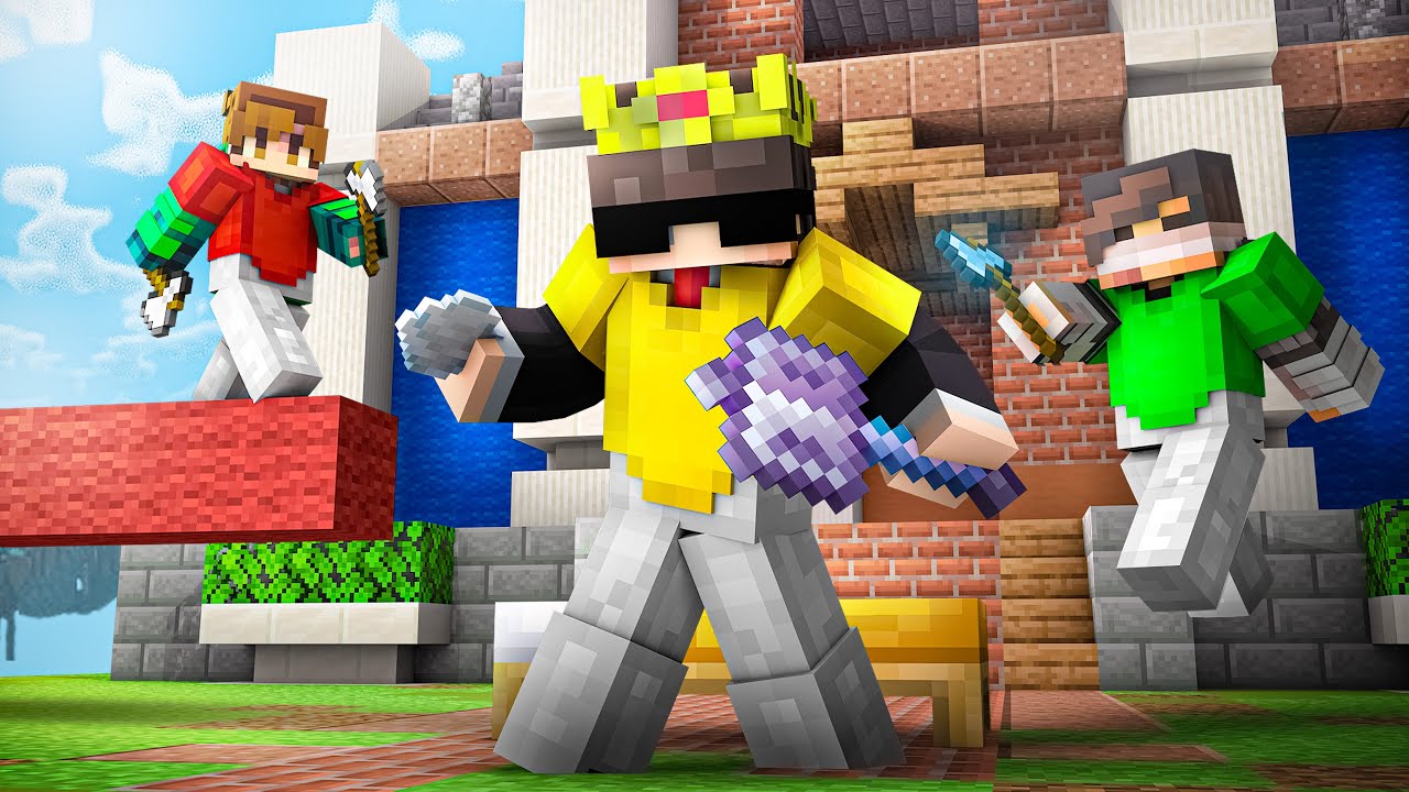 I Used a MACE to Take Over BEDWARS in This Minecraft Server