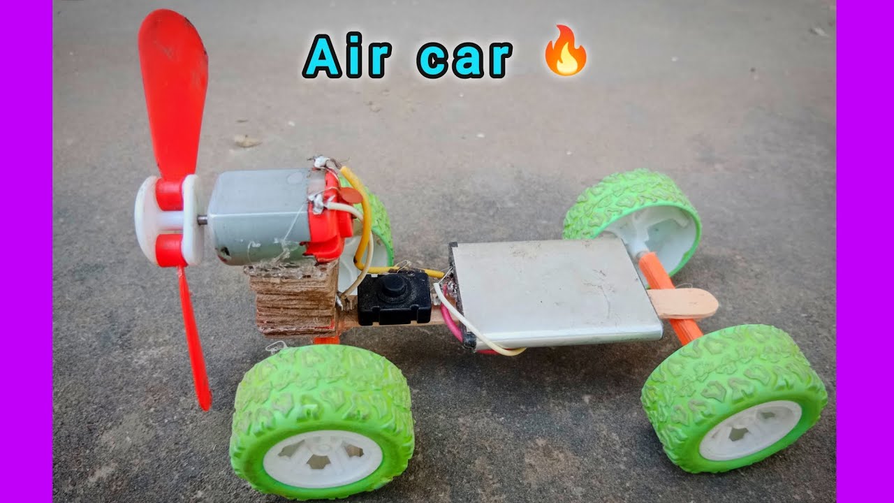 Mini Air Car Using DC Motor | Science Project #viral 
