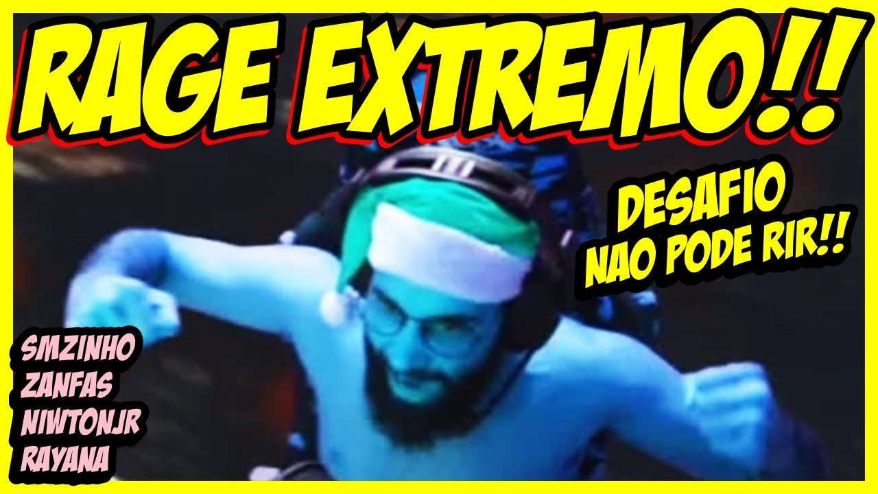 Smzinho Zanfas Niwton Jr e Rayana RAGE EXTREMO DESAFIO NAO PODE RIR