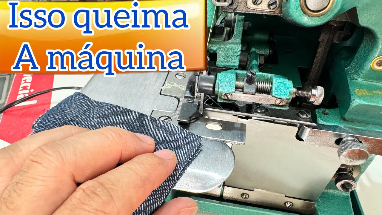 OVERLOCK CHINESINHA FAZ BARULHO E NÃO COSTURA ⭐️ MOTOR ESQUENTA MUITO