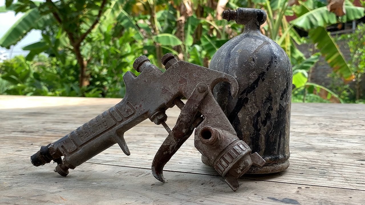Restoration Broken Old Paint Spray Gun HaiJing S 710 // Complete Amazing Restoration