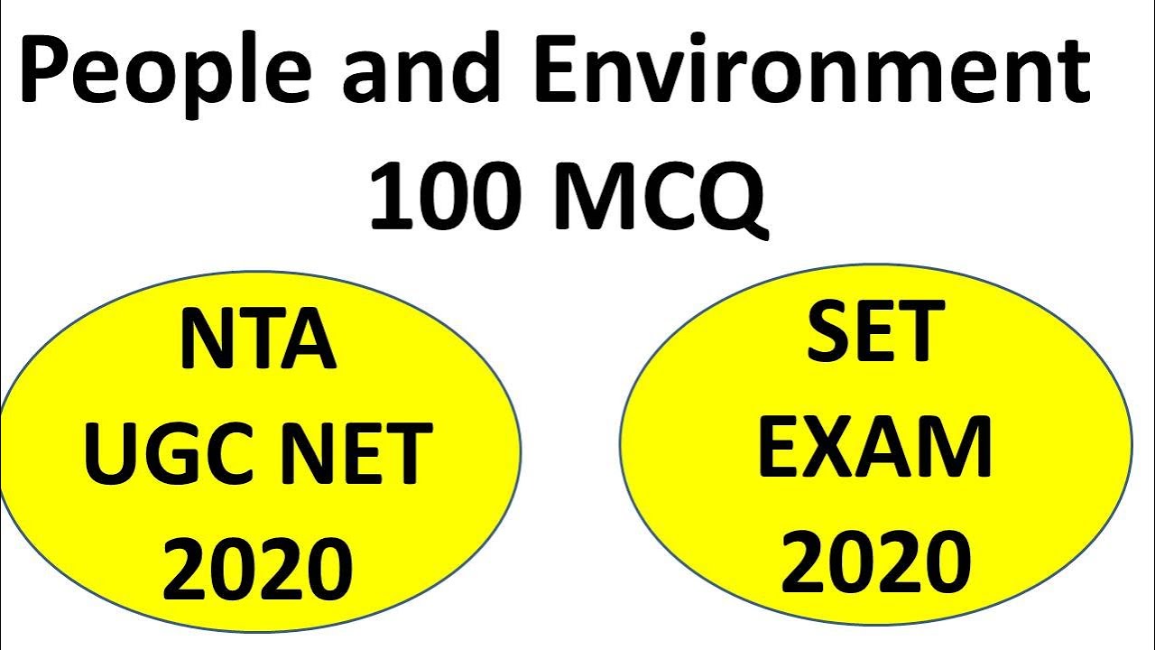 100 MCQ People Development and Environment for Paper 1 UGC NET SET EXAM.