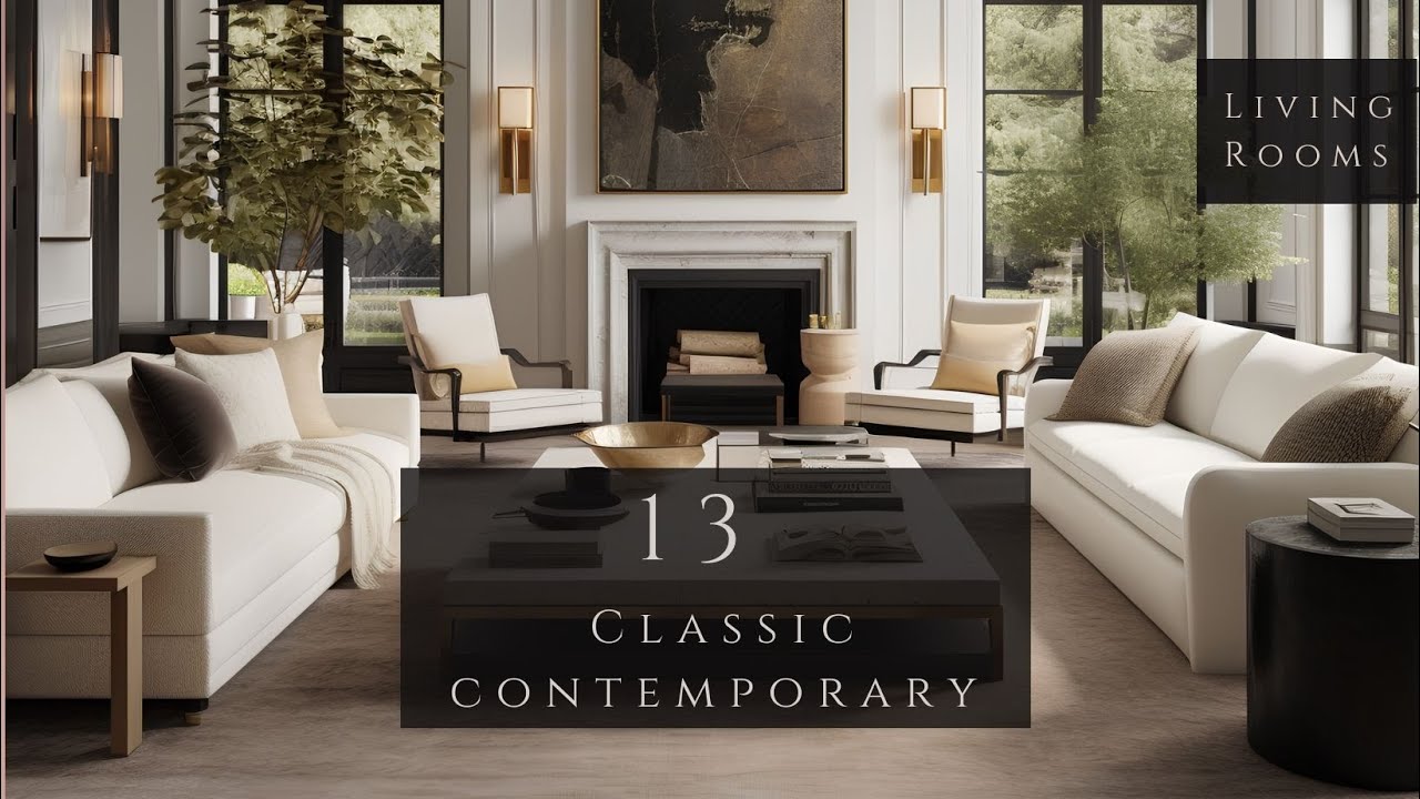 Timeless Luxury Unveiled: 13 American Contemporary Classic Living Rooms for Modern Los Angeles Homes
