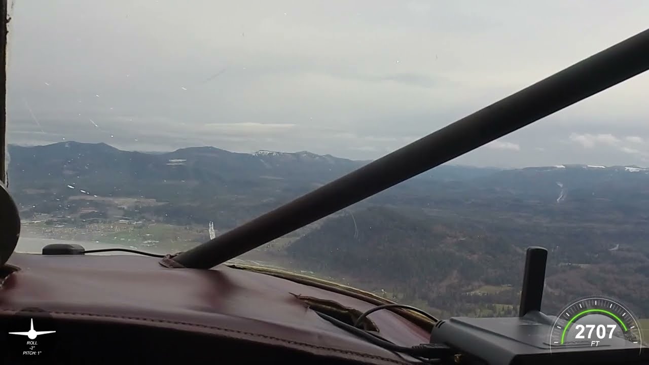 Stinson 108-3 Uavionix AV-30 Instrument Panel Tour and Landing.