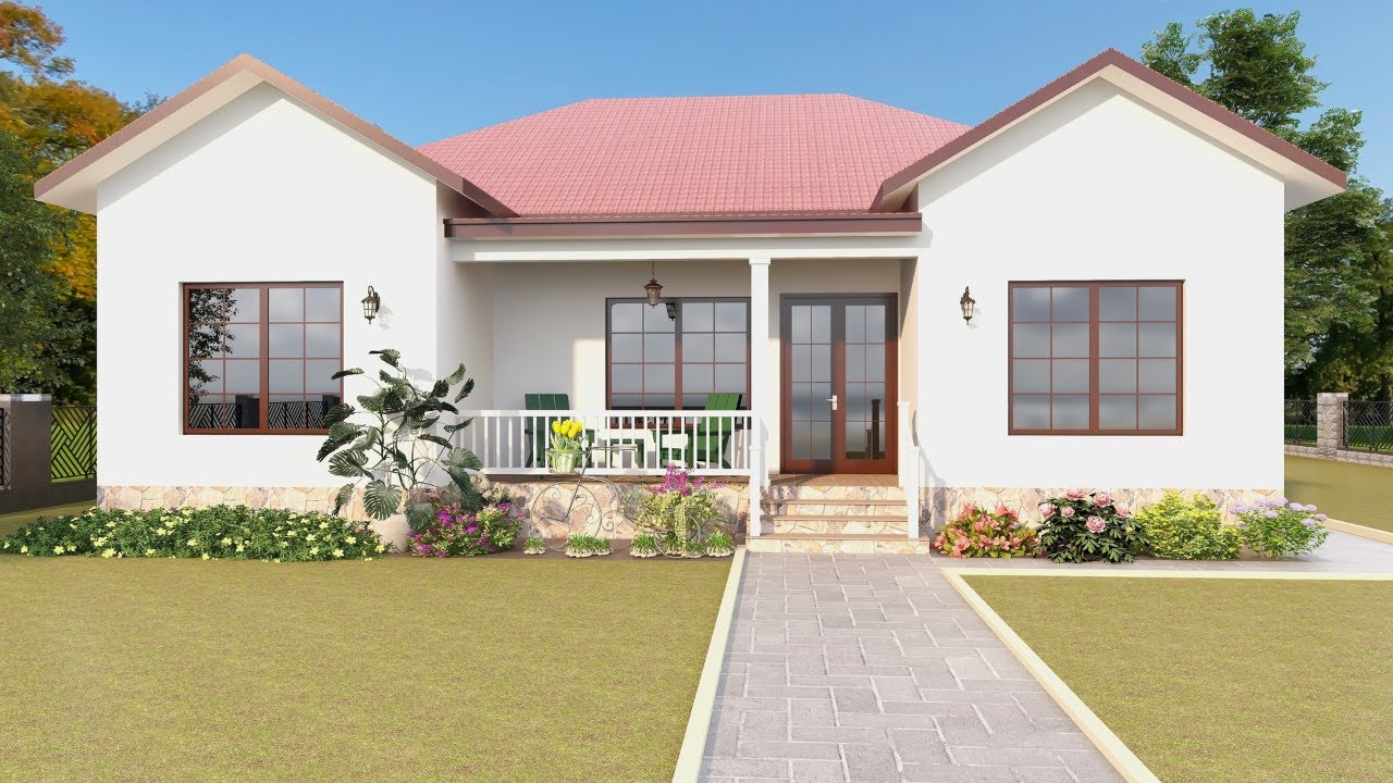 Most Stunning Small House 13.4  x 15.1 Meters - With Floor Plan(202.34sqm ) -4 Bedroom