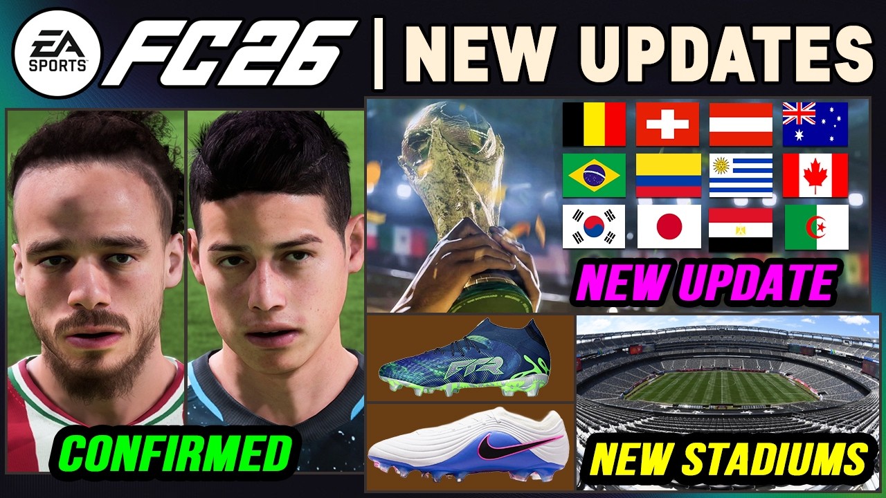 EA FC 26 NEWS | NEW CONFIRMED Updates, Real Faces & FIFA World Cup 2026 ✅