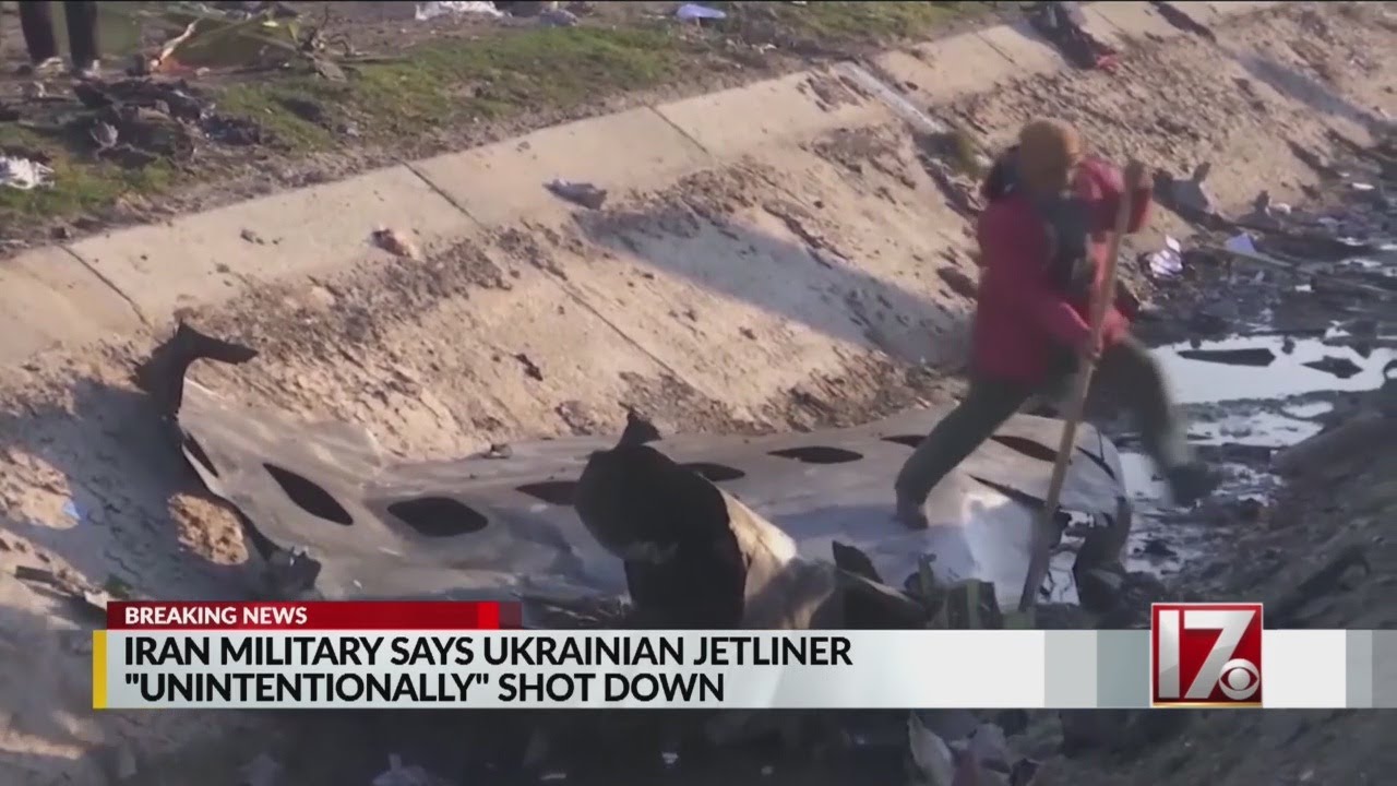 Iran says it 'unintentionally' shot down Ukrainian jet