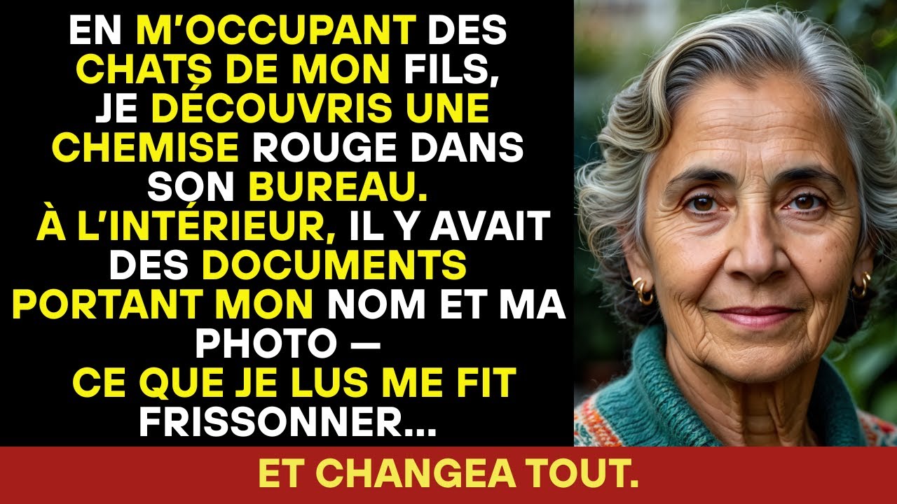 Mon fils m’a confié ses chats, mais il a oublié un dossier portant mon nom.