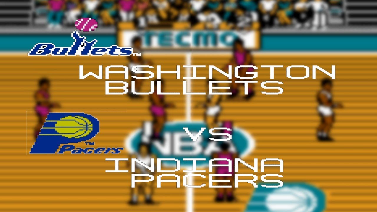 Washington Bullets at Indiana Pacers | November 1st, 1991 | 1991 Season Sim | Tecmo Basketball (NES)