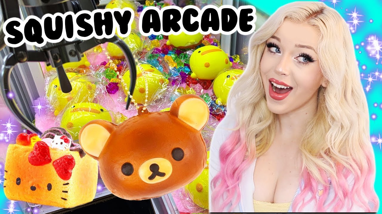 SQUISHY ARCADE DAY CLAW MACHINE WINS AT NEOFUNS!