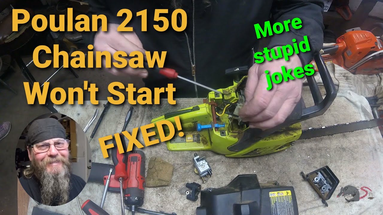 Poulan 2150 Chainsaw Won't Start...Fixed!