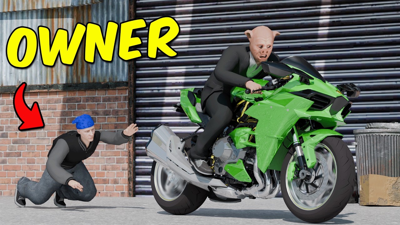 Stealing Kawasaki Big Bikes From Blackmarket sa GTA 5