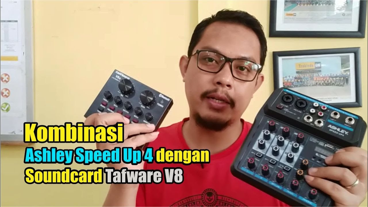 Cara Menggabungkan Mixer Ashley Speedup 4 dengan Soundcard Taffware V8