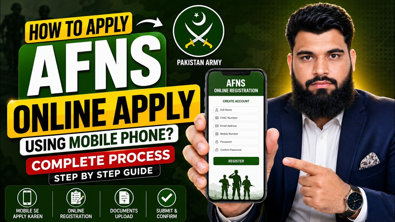 How To Apply Online for AFNS Using Mobile Phone? AFNS Online Registration Complete Process |EduSmart