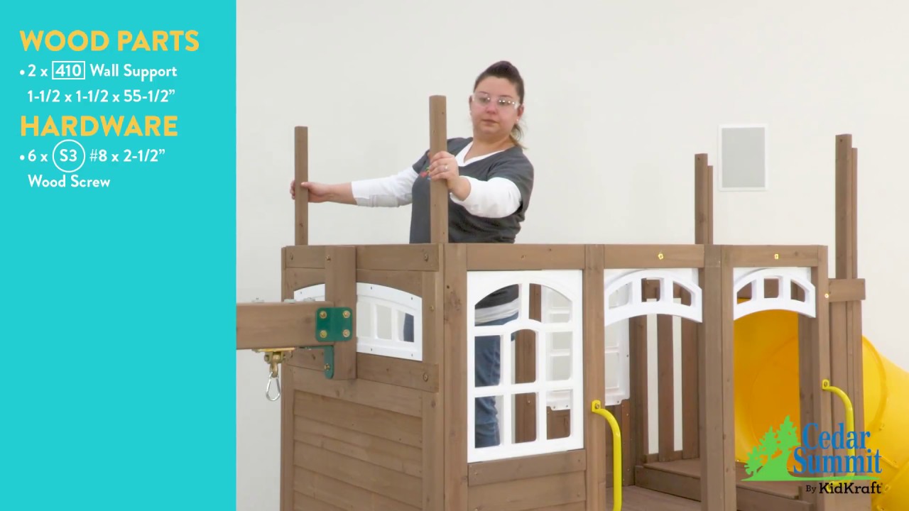 Cedar Summit Lookout Lodge Playset by KidKraft Assembly Video: Steps 41 - 52