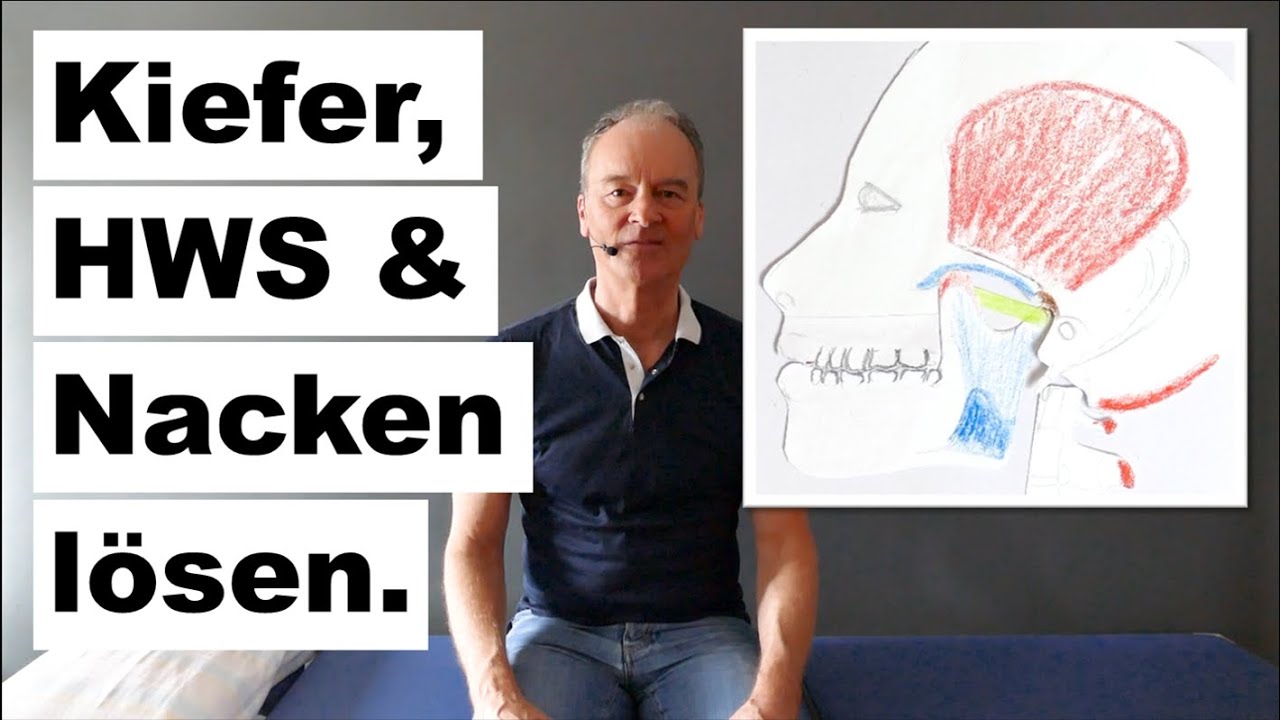 Kiefer, Halswirbelsäule & Nacken im Sitz und liegend lösen. Craniomandibuläre Dysfunktion CMD
