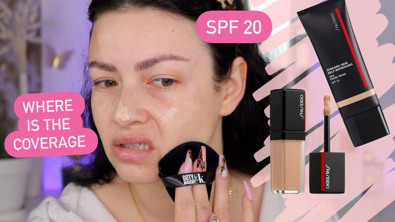 Shiseido SYNCHRO SKIN SELF-REFRESHING Tint SPF 20 и консилер | Первые впечатления