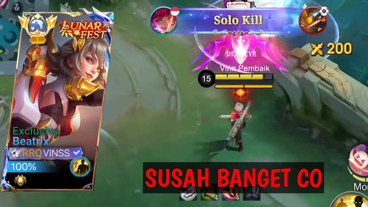 Ketemu draksistem + ditroll tim sendiri! beatrix solo ranked hardgame!