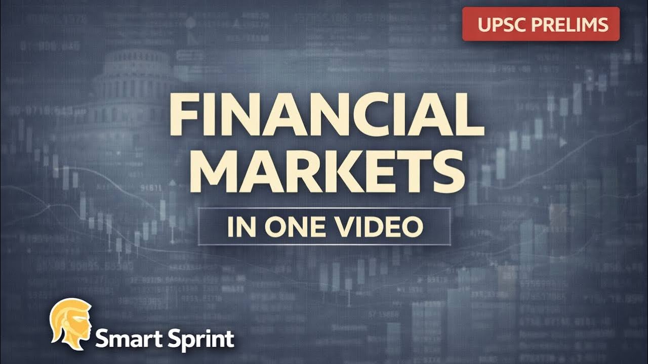 Financial Market UPSC Prelims 2026 | Money Market & Capital Market Explained