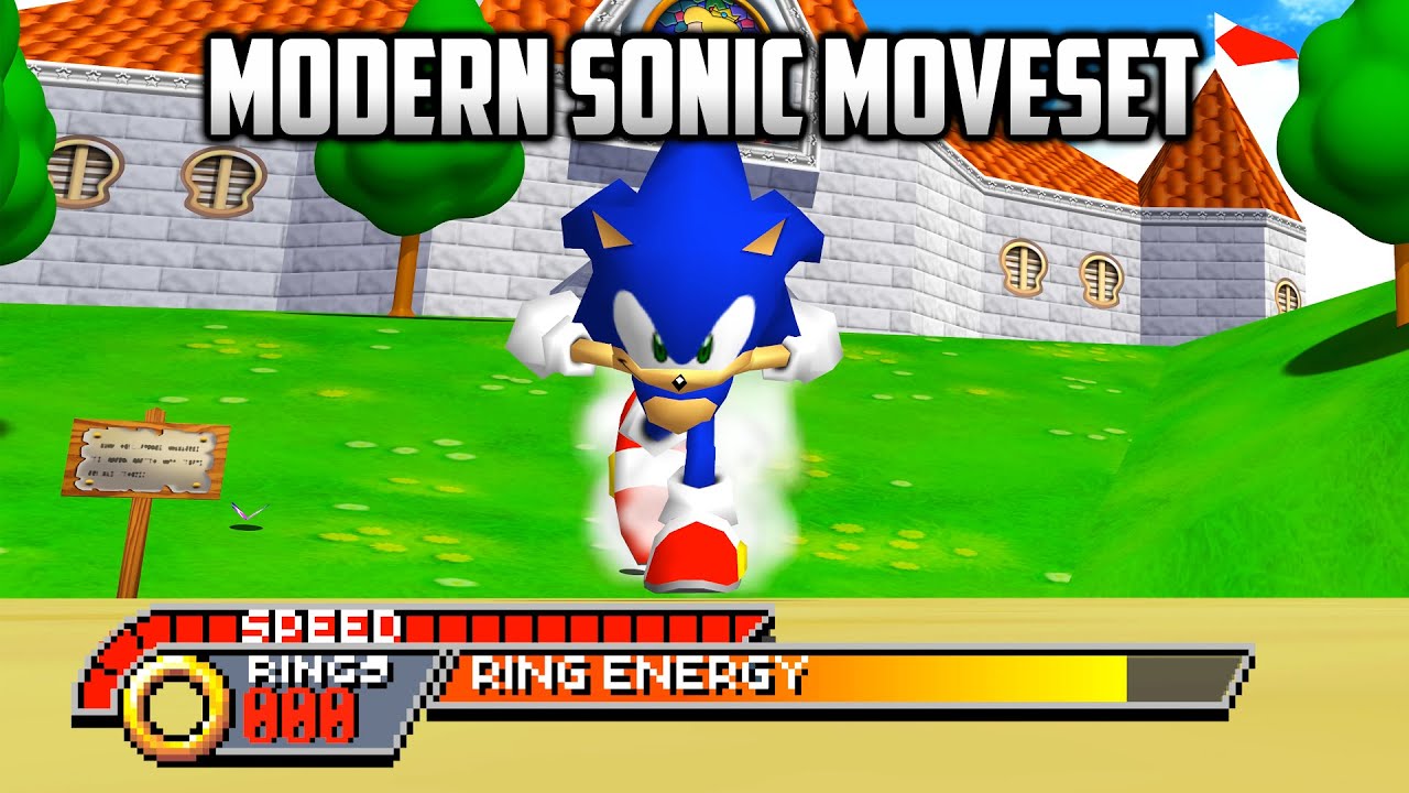 ⭐ Порт Super Mario 64 для ПК &mdash; Modern Sonic Moveset v1.2