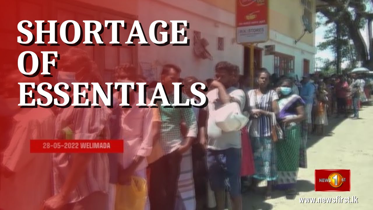 Queues for essential goods including food