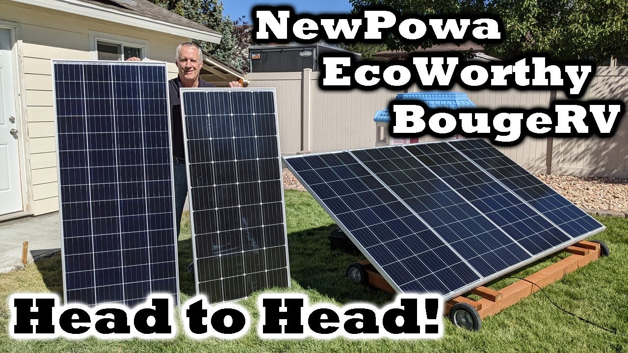 NewPowa против BougeRV против EcoWorthy! Прямое сравнение жёстких стеклянных панелей!