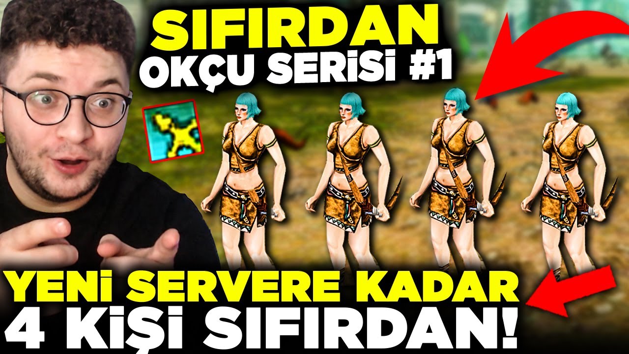 4 KİŞİ YENİ SERVER GELENE KADAR SIFIRDAN OKÇU OYNUYORUZ! | SIFIRDAN OKÇU SERİSİ #1 | Knight Online