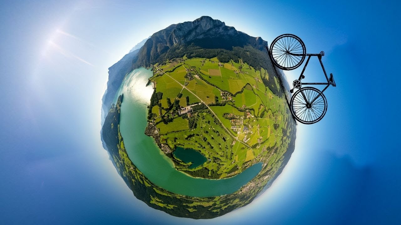 CYCLING 🌏Planet AUSTRIA 🇦🇹 LAKES - HALLSTATT, IRRSEE, MONDSEE & ATTERSEE, + AERIAL DRONE SHOTS