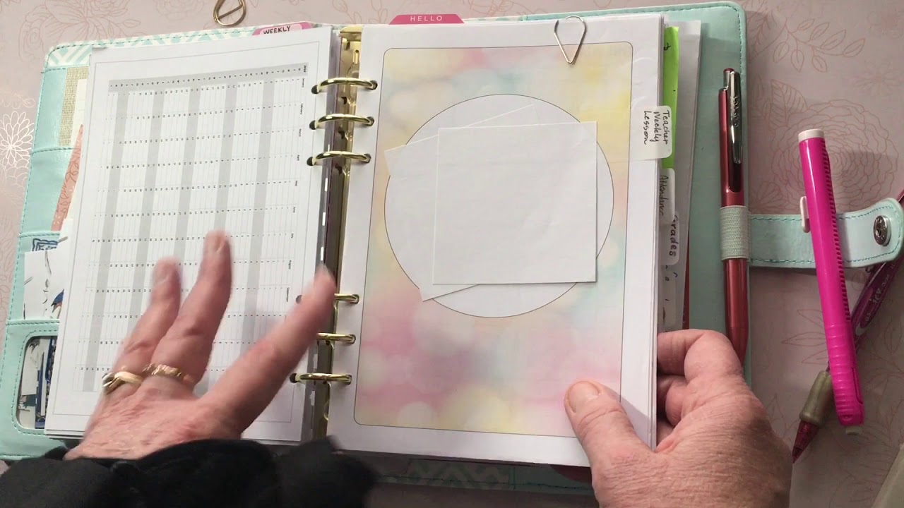 A5 Rings Teacher Planner Update