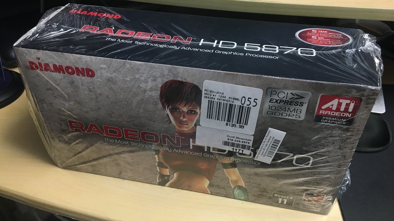Retro Unboxing! Brand-new ATI Radeon HD 5870!