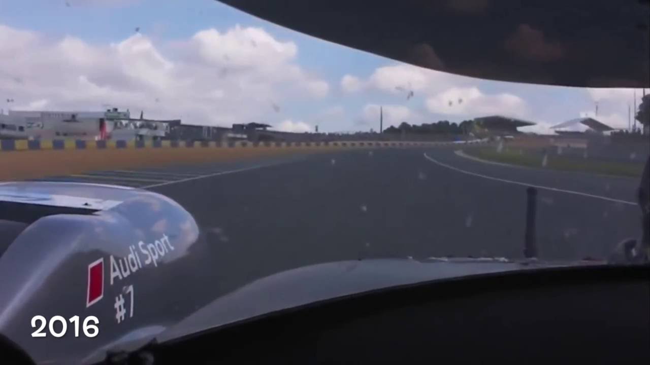 Audi Onboard le mans 2004 to 2016