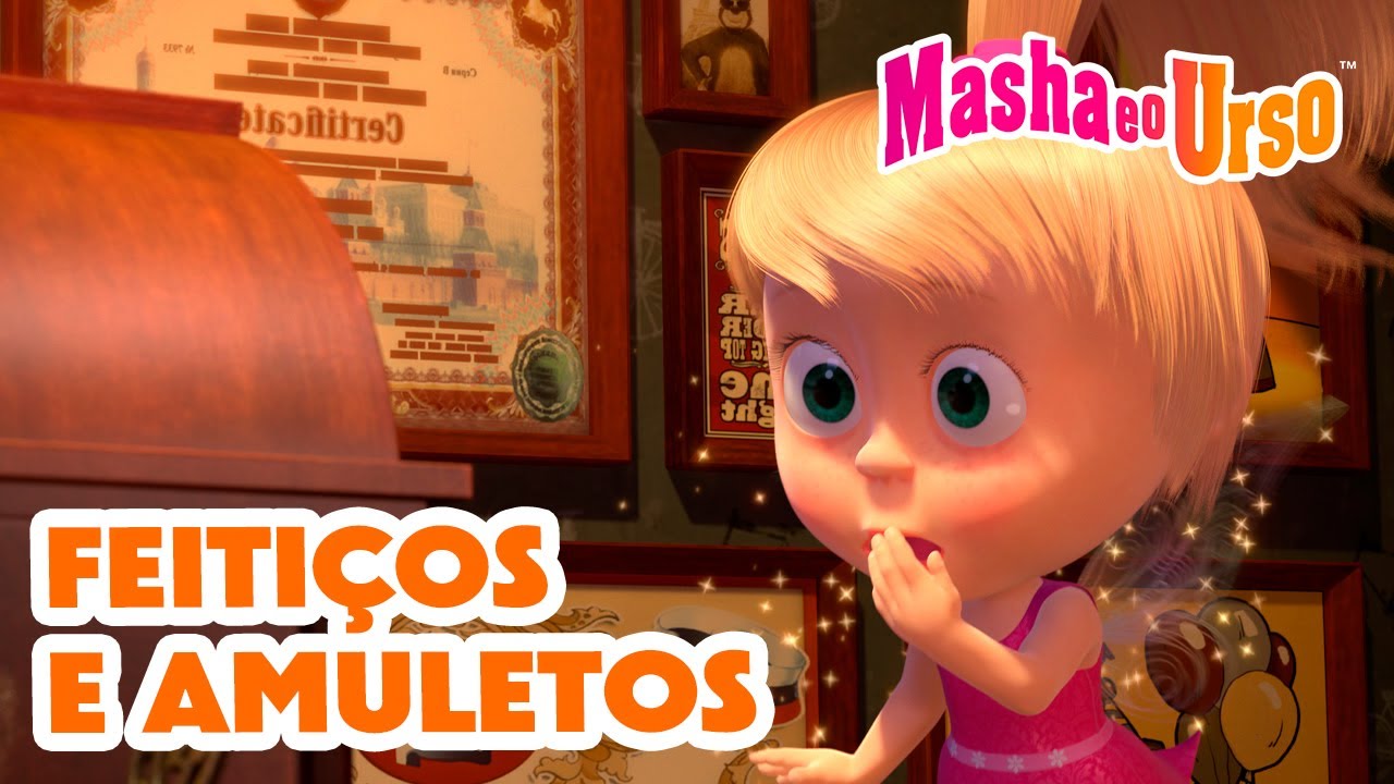 Masha e o Urso 👱‍♀️🐻 🎃 Feitiçose amuletos 🍂✨ Coleção de desenhos animados