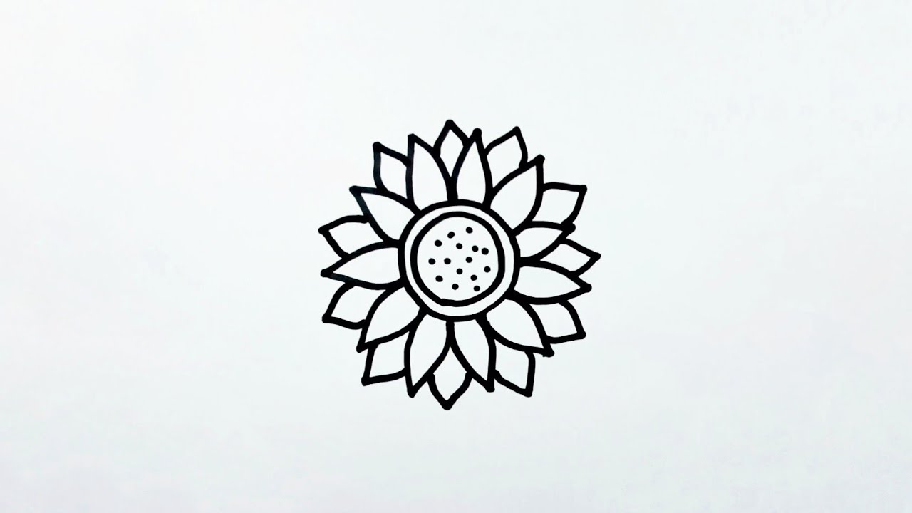 How to draw perfect SUNFLOWER 🌻 for kids 