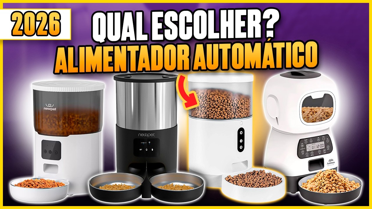 4 MELHORES ALIMENTADORES AUTOMÁTICOS para Comprar em 2025! Alimentador Automático para Cães e Gatos