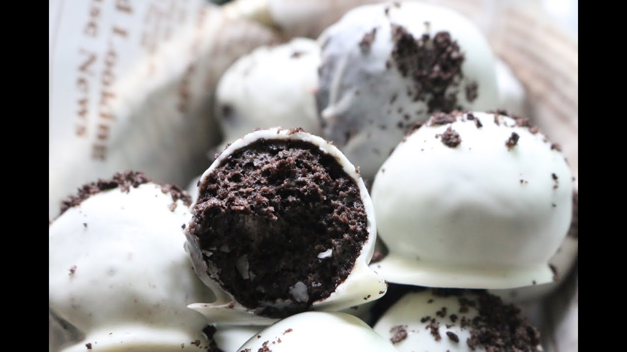 No-Bake 3 Ingredient Oreo Truffles 오레오 트러플 만들기 노오븐 디저트 オレオ チョコレート발렌타인데이/ 베이킹 한세hanse