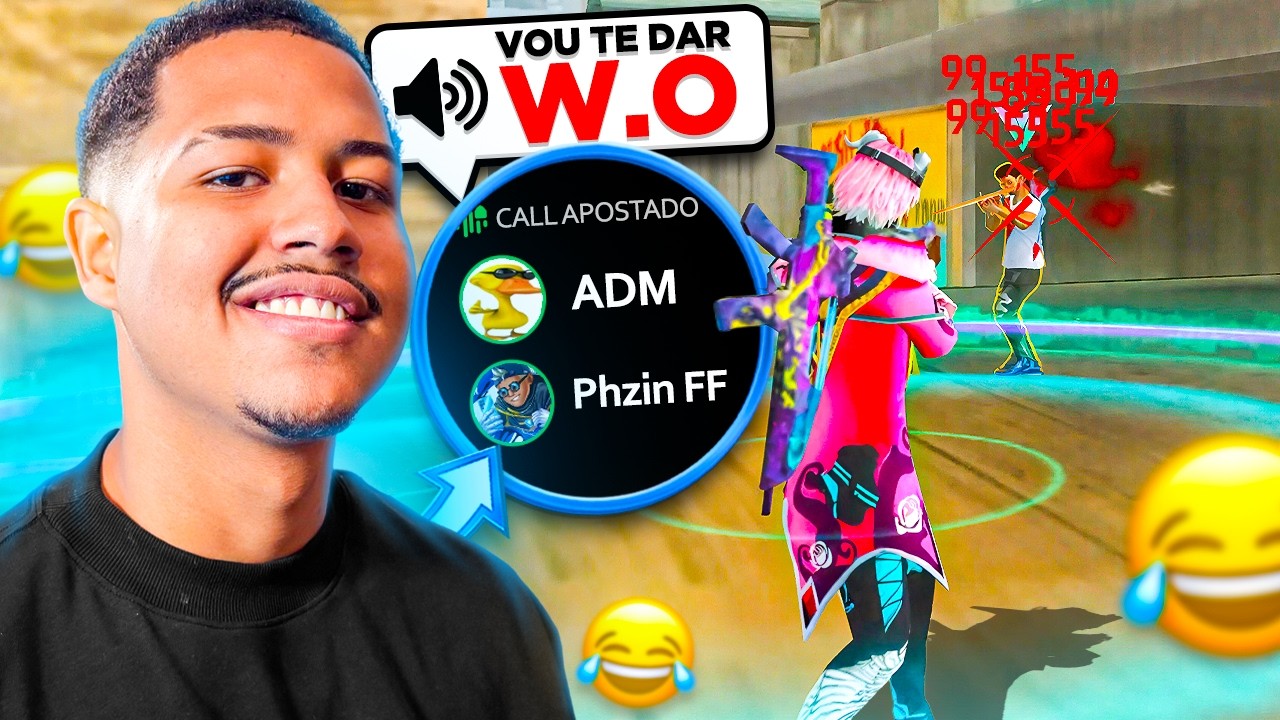 PHZIN FF JOGANDO APOSTADO CONTRA UM ADM! FREE FIRE