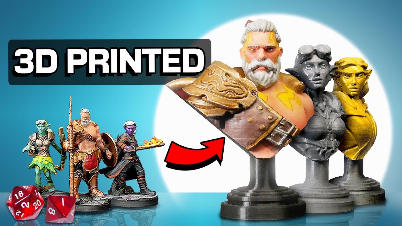 TROPHY BUSTS - A Surprising Use For Your Miniature STLs!