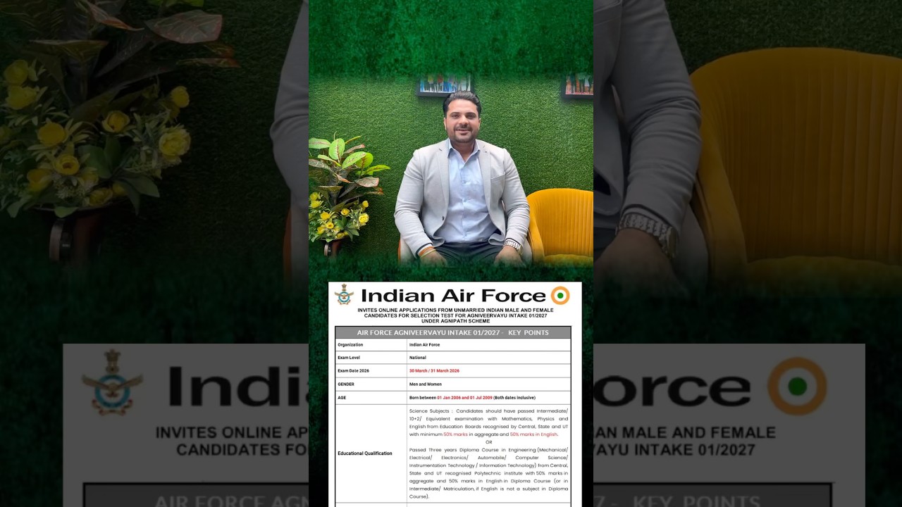 Air Force vacancy 2027 | खुशखबरी 