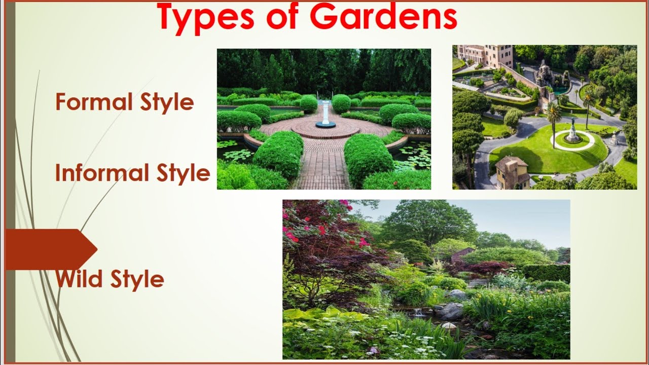 Types of Garden Styles, Different style of Gardens