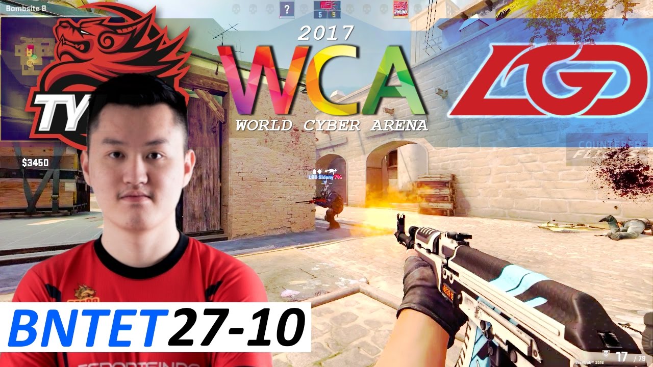 BnTeT 27-10 / LGD vs TyLoo / Mirage / CS:GO WCA 2017 China Qualifier