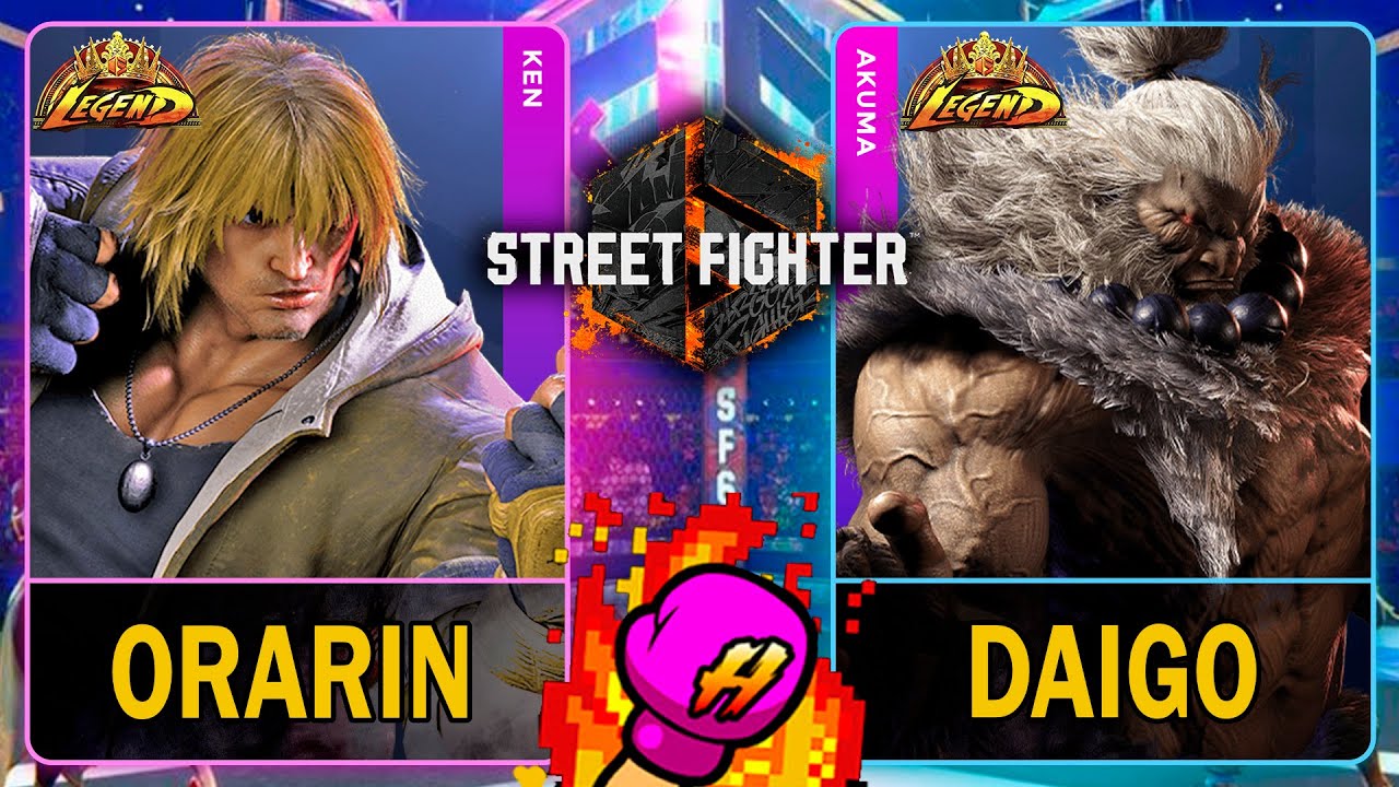 SF6 Orarin (KEN) VS Daigo (AKUMA)🥊Street Fighter 6🥊スト6🥊4K 60ᶠᵖˢ
