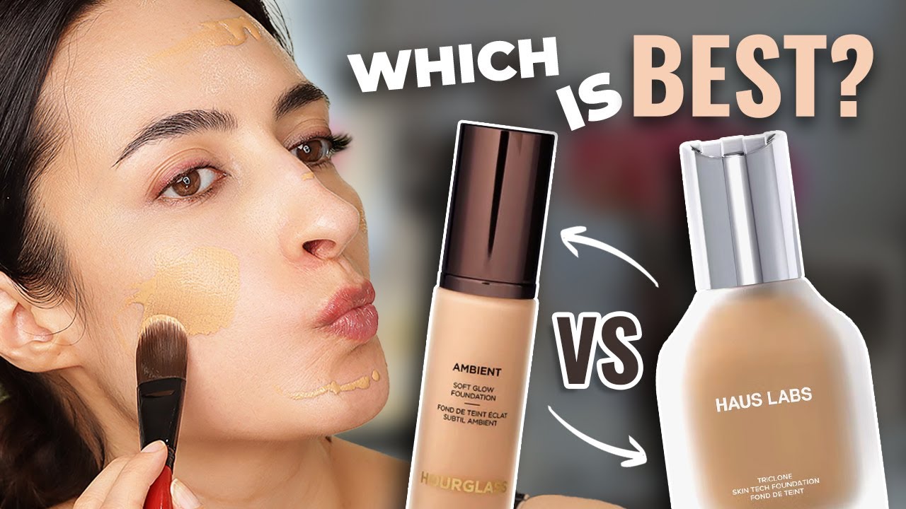 Haus Labs Triclone vs Hourglass Ambient Glow Foundation - 3 Day Wear Test
