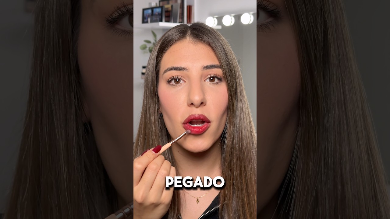 Así se aplica el labial rojo para que quede perfecto!