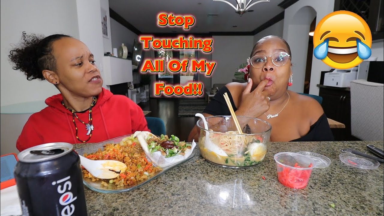 TOUCHING ALL HER FOOD THE ENTIRE VIDEO MUKBANG PRANK ON MY WIFE!