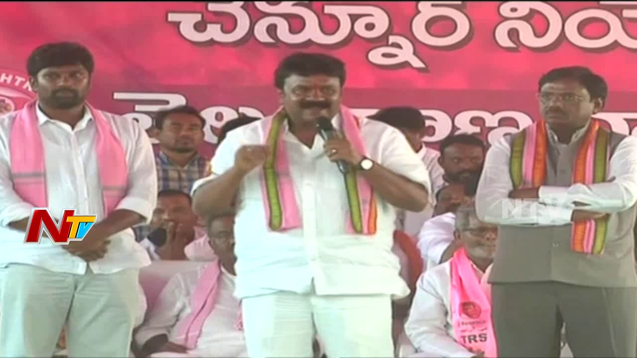Talasani Srinivas Yadav Speech at Chennur Public Meeting | TRS Ashirwada Sabha | NTV