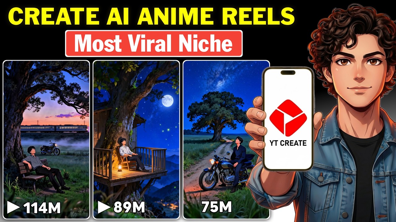 Create Relaxing Ai Anime Reels For Free | Peaceful Ai Anime Art Reels Tutorial