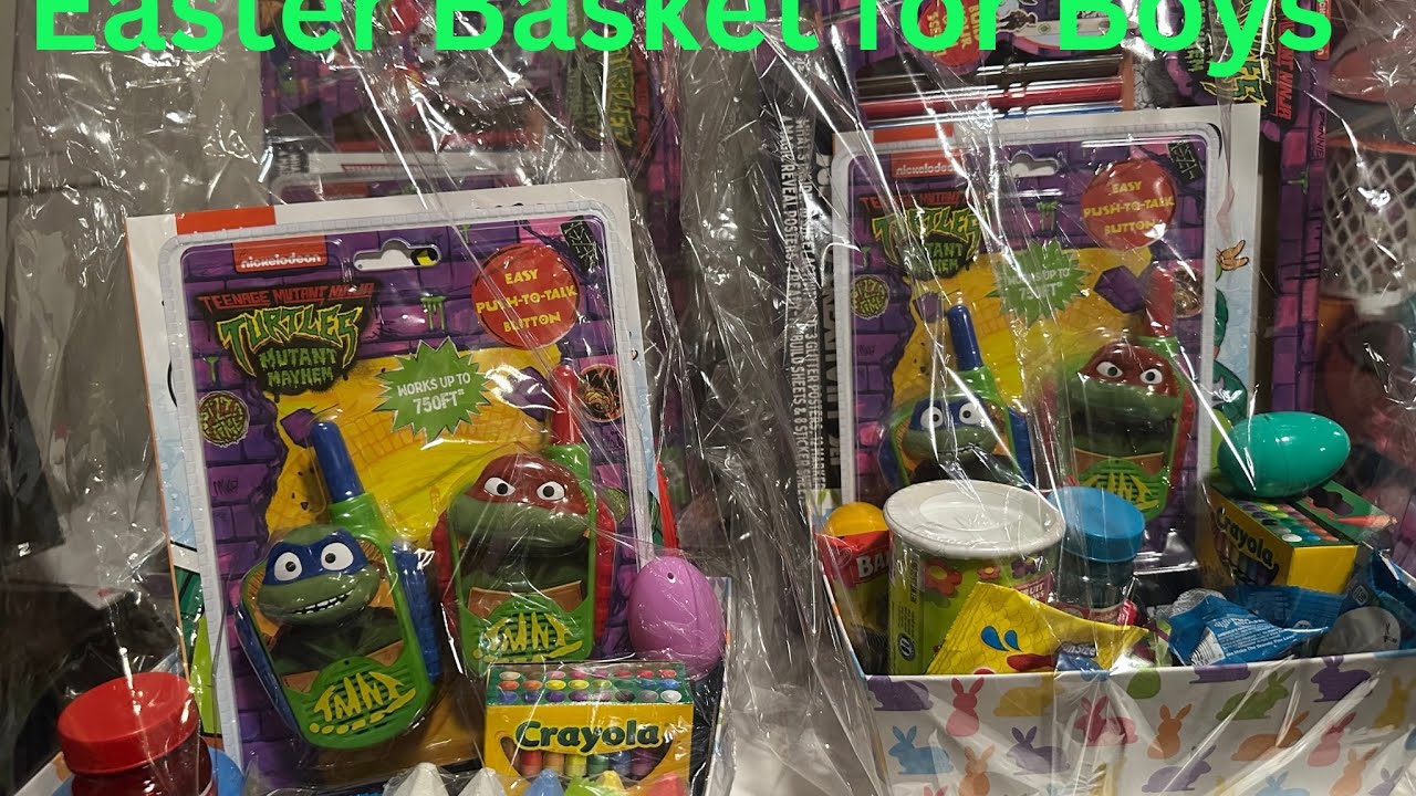 Easter Baskets Ninja Turtles Boys Concept 
